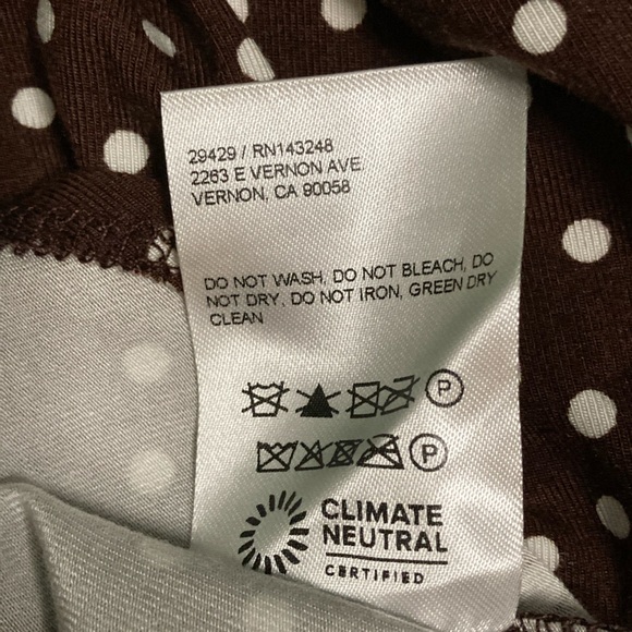 NWT Reformation Kaila Mocha Polka Dot Print Wrap Dress - Sz XS - Picture 11 of 11